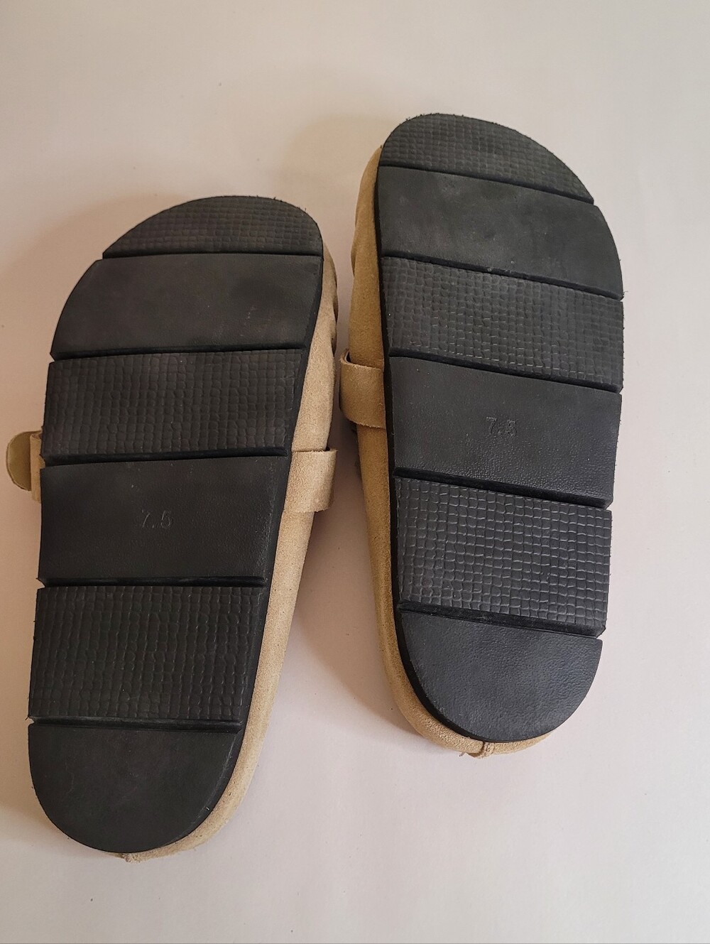 Free People After Riding Mules In Macadamia Suede Size 7.5 - Picture 9 of 10